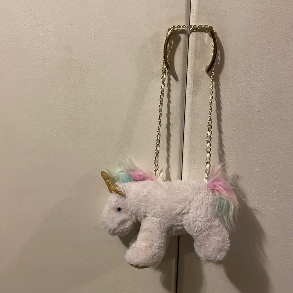 NWOT Unicorn Plush Bag/Purse